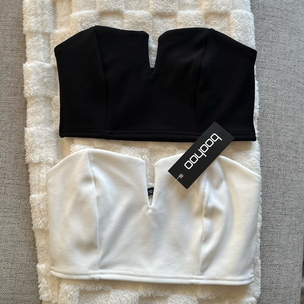 Boohoo bandeau tops